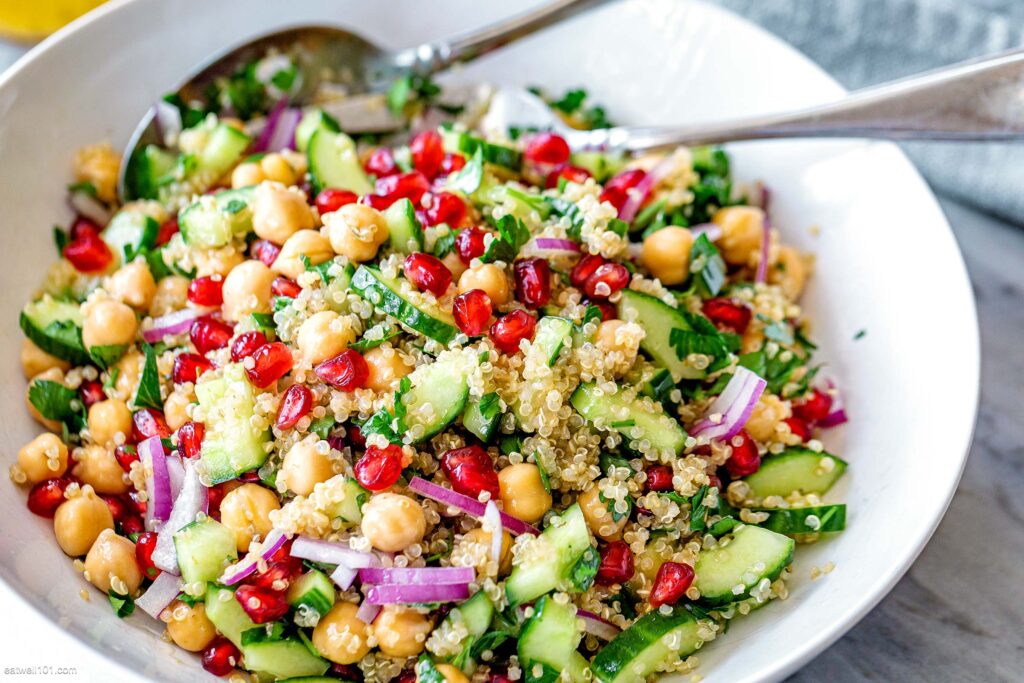 Chickpea & Quinoa Salad - a tasty recipe for weight loss