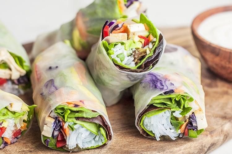 Tasty Vegan Diets-Fusion Lunch Burritos: A Colorful Nutrient-Packed Meal