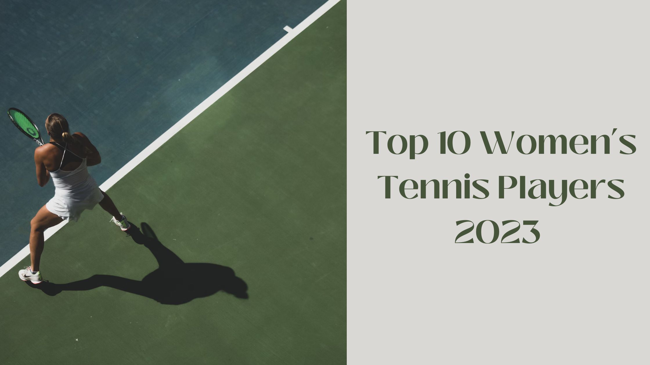 Top 10 Womens Tennis Players 2023 Banner  