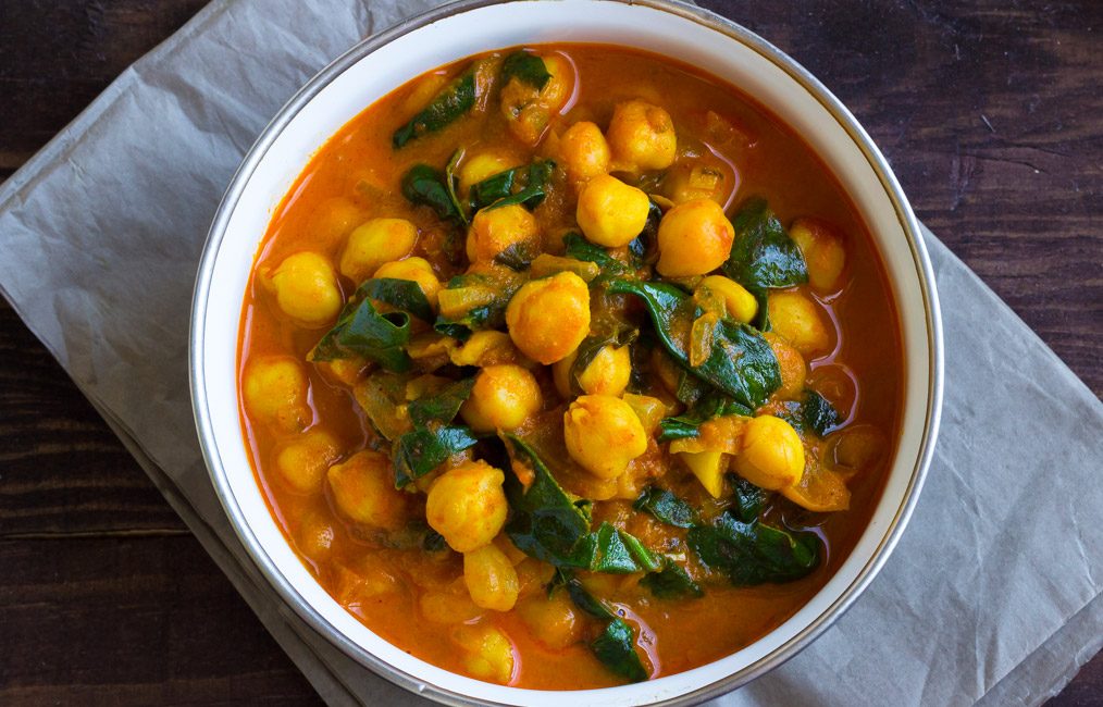 Chickpea and Spinach Curry - Lower Cholesterol Diet Recipe