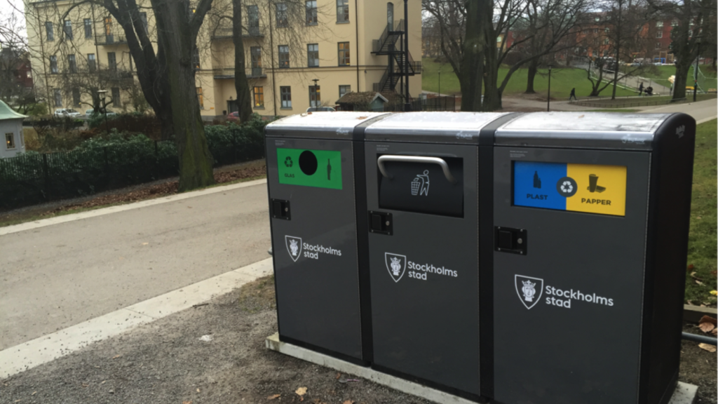 Stockholm smart waste bins